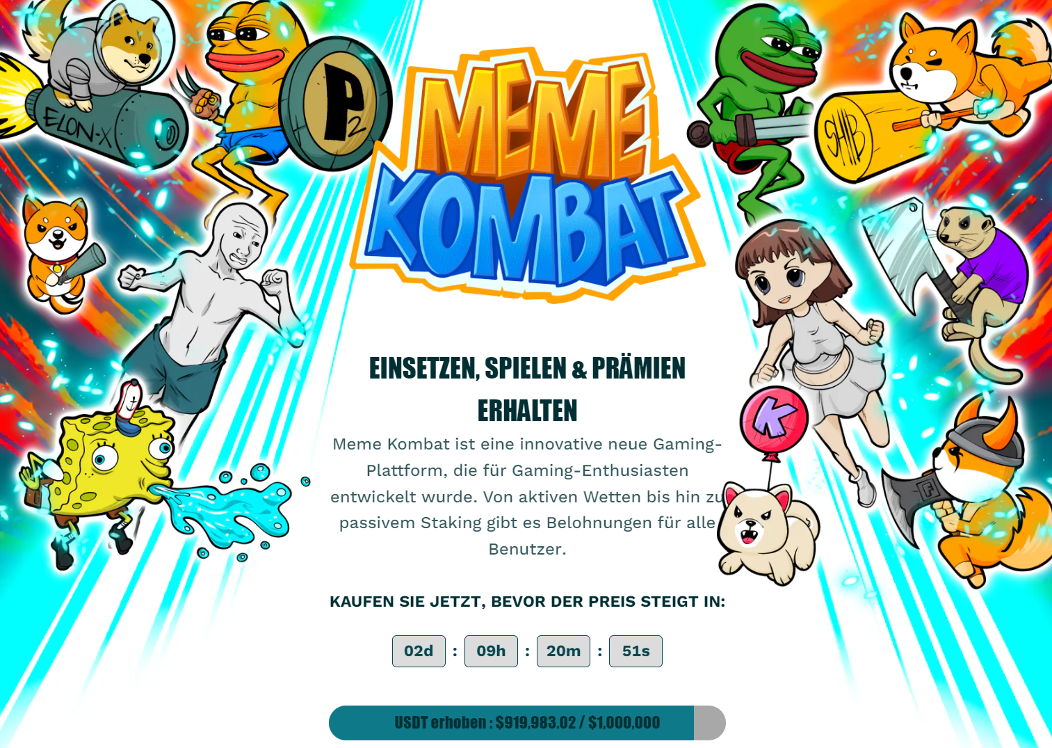 9Gag’s $MEME-Token boomt auf Binance: Meme Kombat mit 900.000$ im Vorverkauf als nächster Hit?