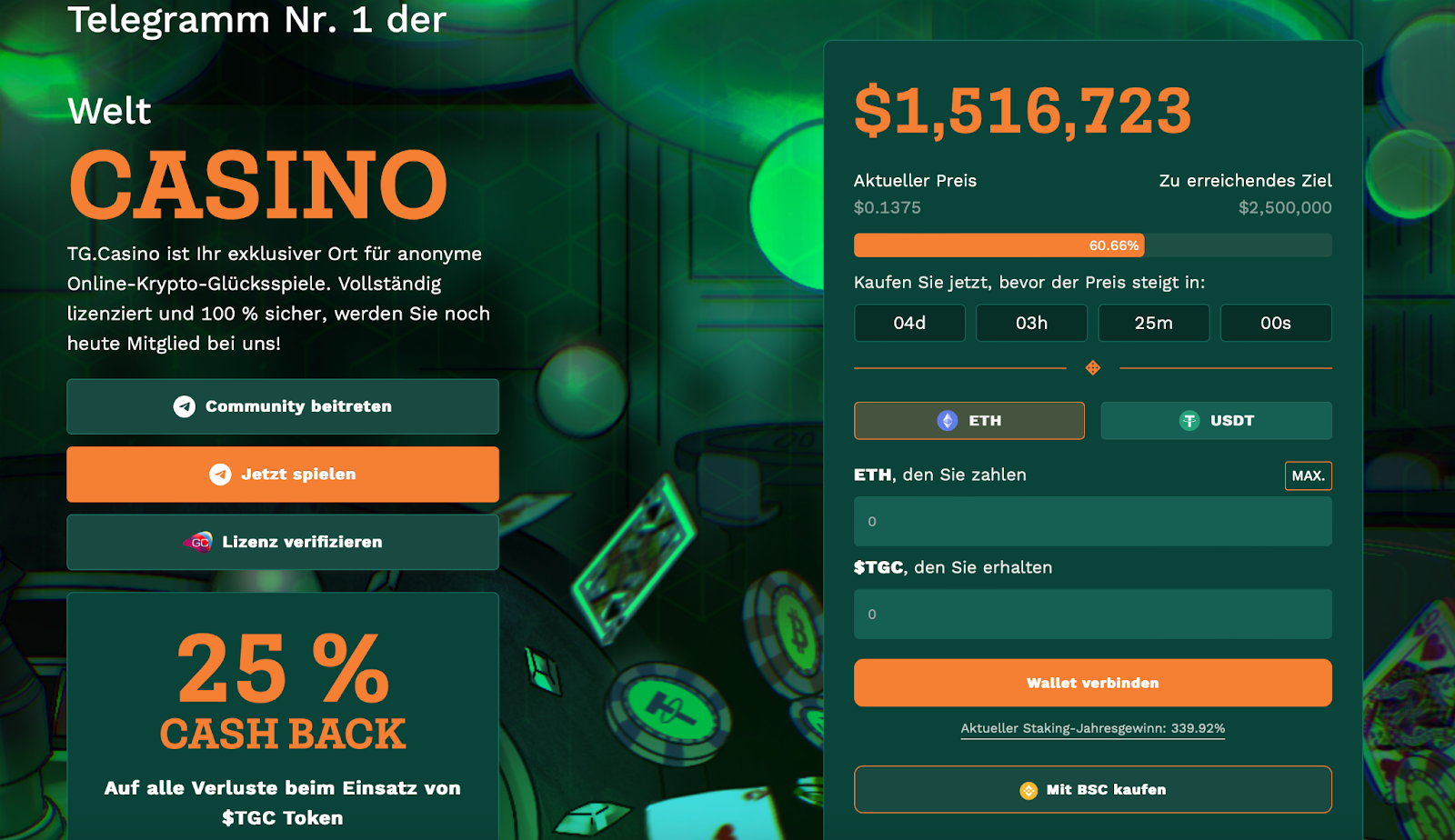 TG.Casino Presale