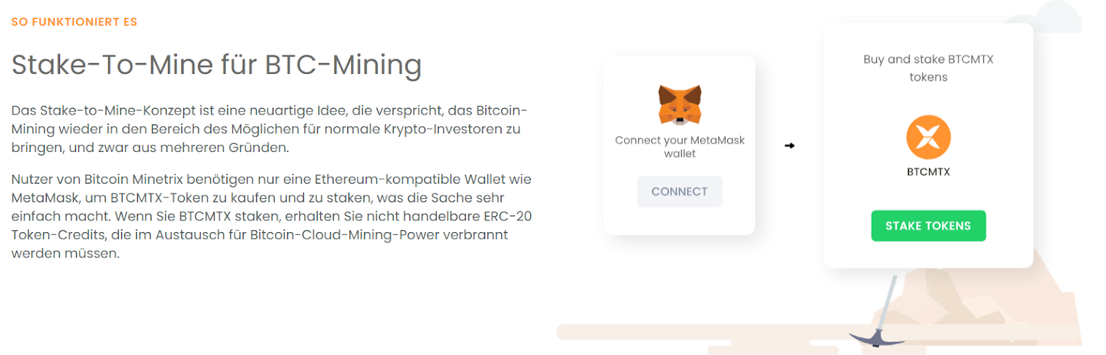 Mitcoin Minetrix Stake to Mine