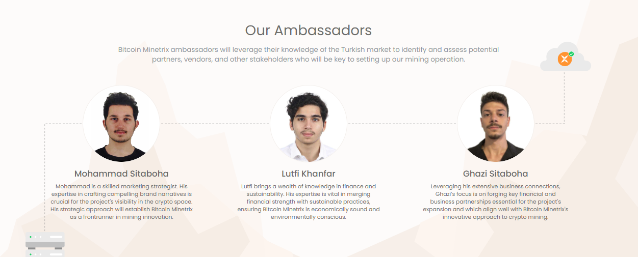 Bitcoin Minetrix Ambassadors