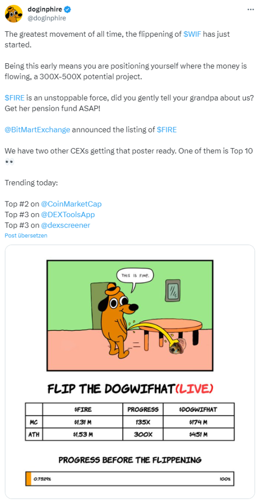 Doginphire Twitter