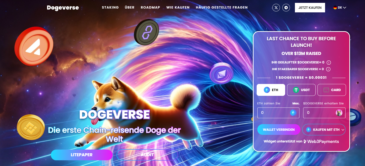 Dogeverse Presale Widget