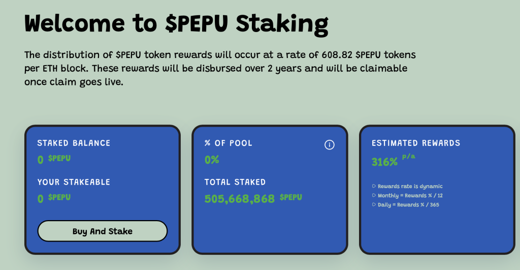 PEPU Staking
