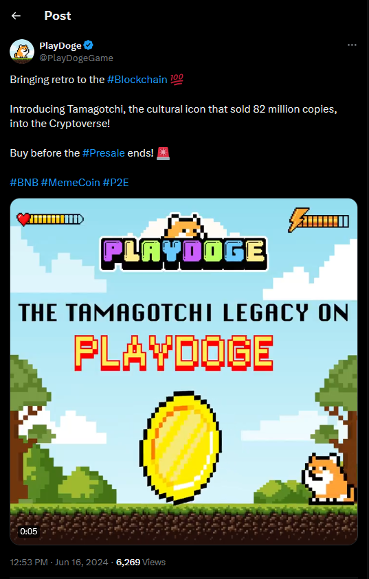PlayDoge Tweet neu