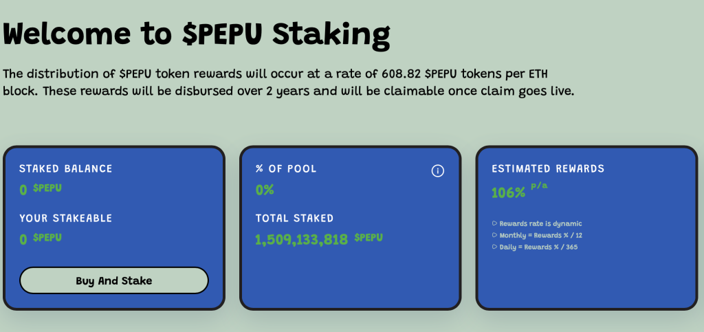 PEPU Staking