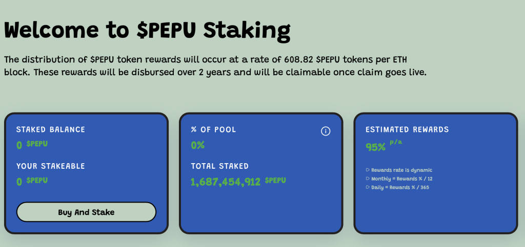 PEPU Staking