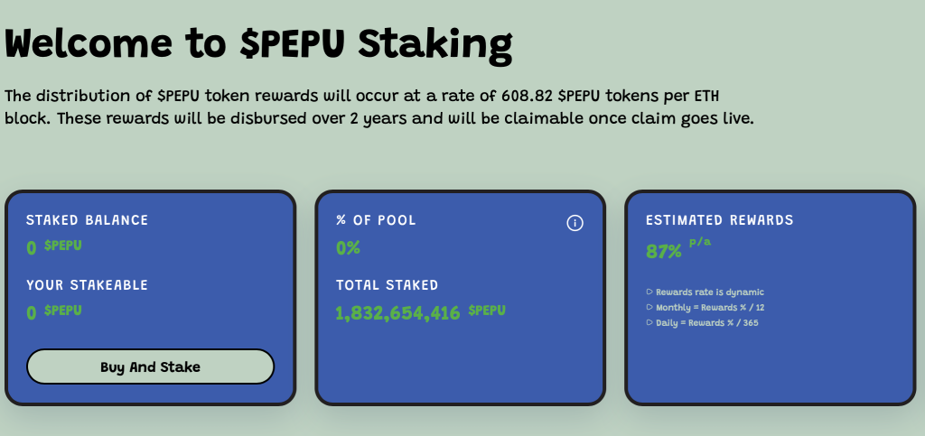 PEPU Staking
