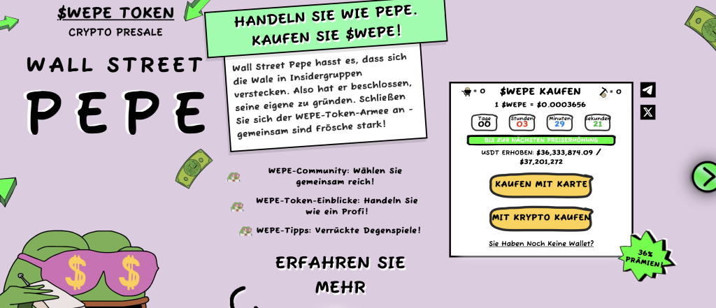 wall street pepe ico