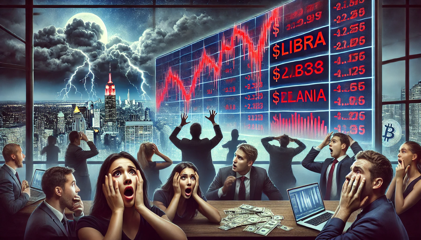 Meme-Coin Skandale erschüttern Krypto-Branche: $LIBRA und $MELANIA verlieren drastisch an Wert