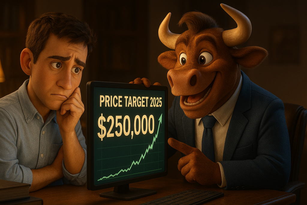 Bitcoin News 250.000 $ sind laut Charles Hoskinson 2025 moeglich BTC Bull Token