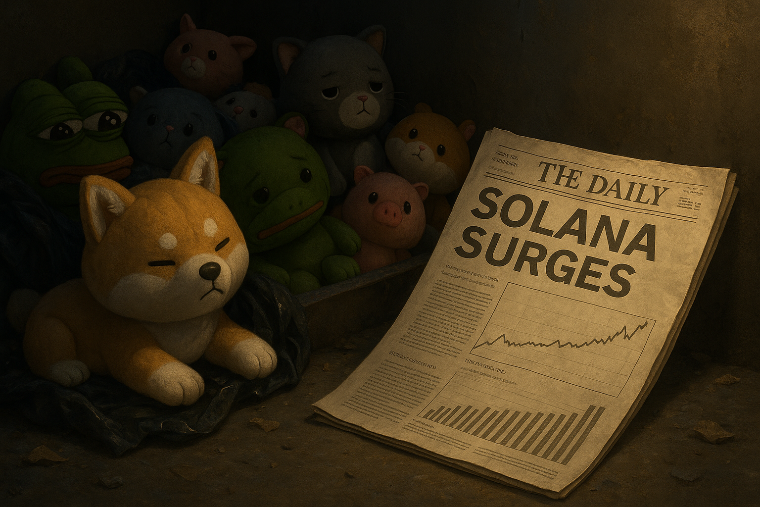 Solana-News: 70,4 % des On-Chain-Umsatzes trotz 80 % Memecoin-Rückgang