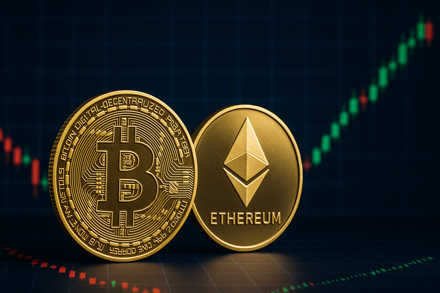 Bitcoin stößt an Widerstand: Ethereum setzt langsamen Aufwärtstrend fort