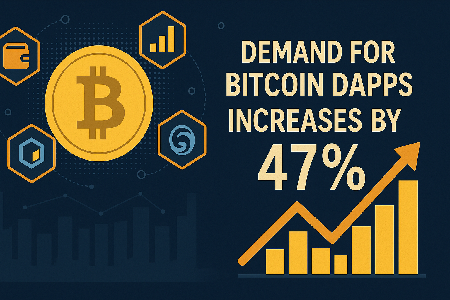 Bitcoin-dApps nun 47 % stärker gefragt: Ist es der Gamechanger?