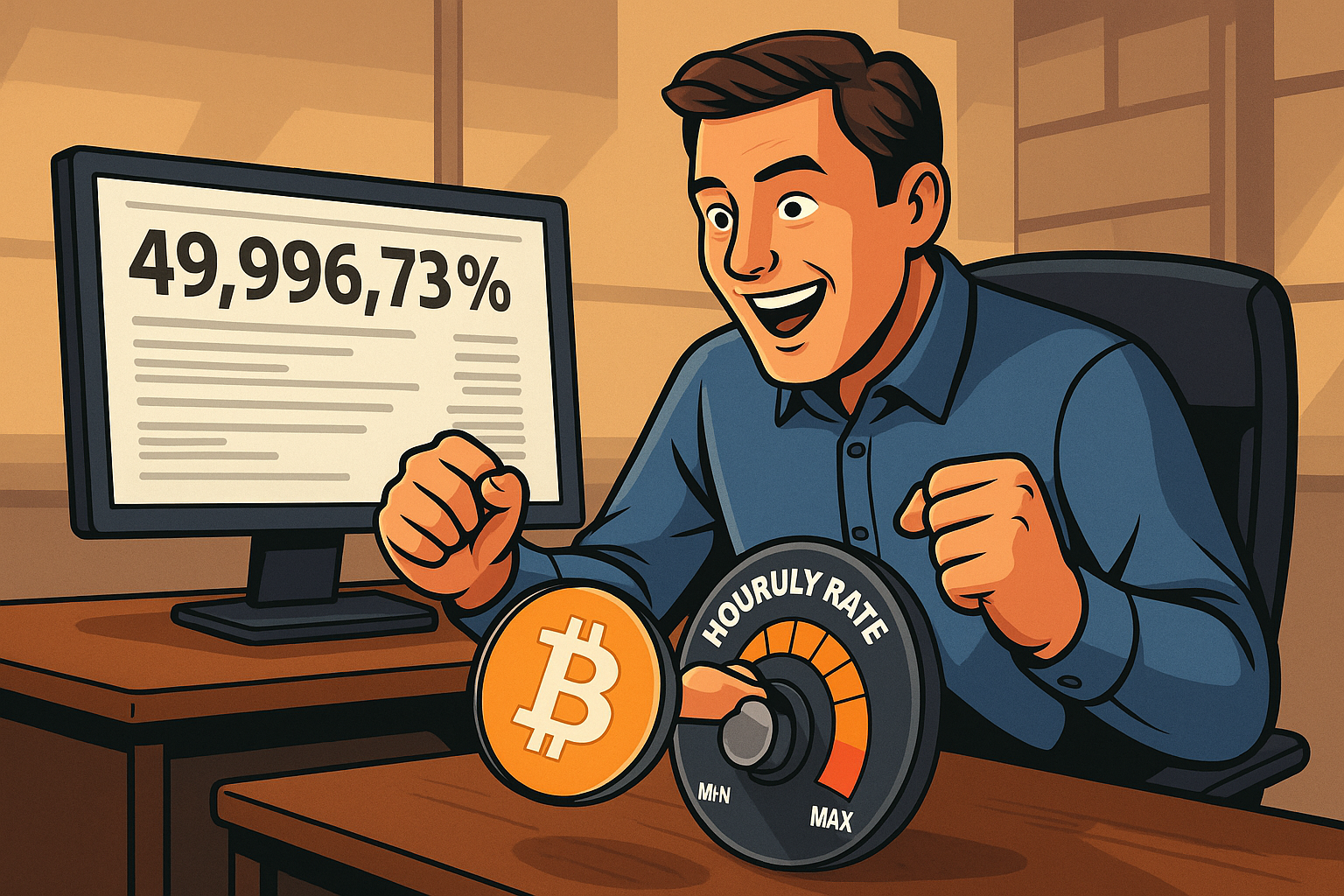 Bitcoin steigert Lohn durchschnittlich 49.996,73 %: So viel ist jetzt möglich!