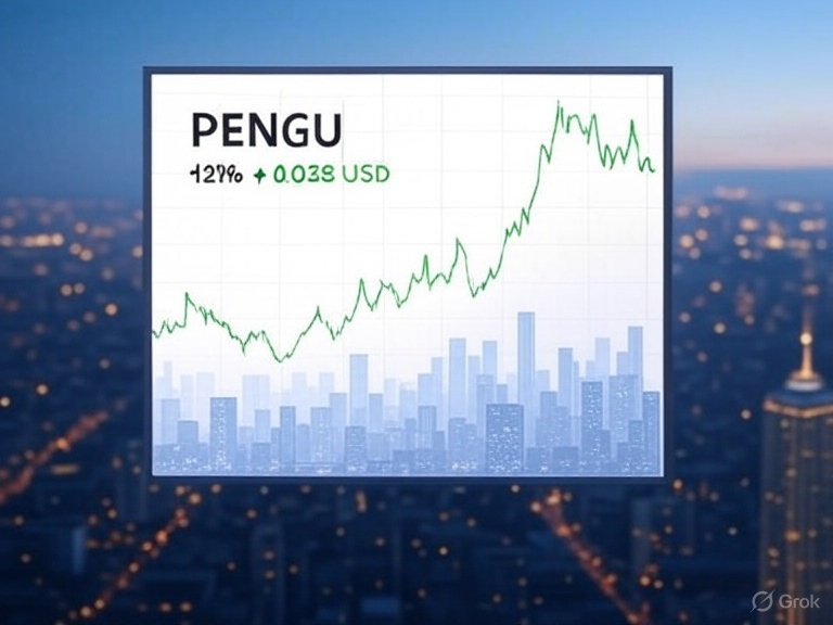 Krypto News: PENGU explodiert 21 % auf 0,038 $