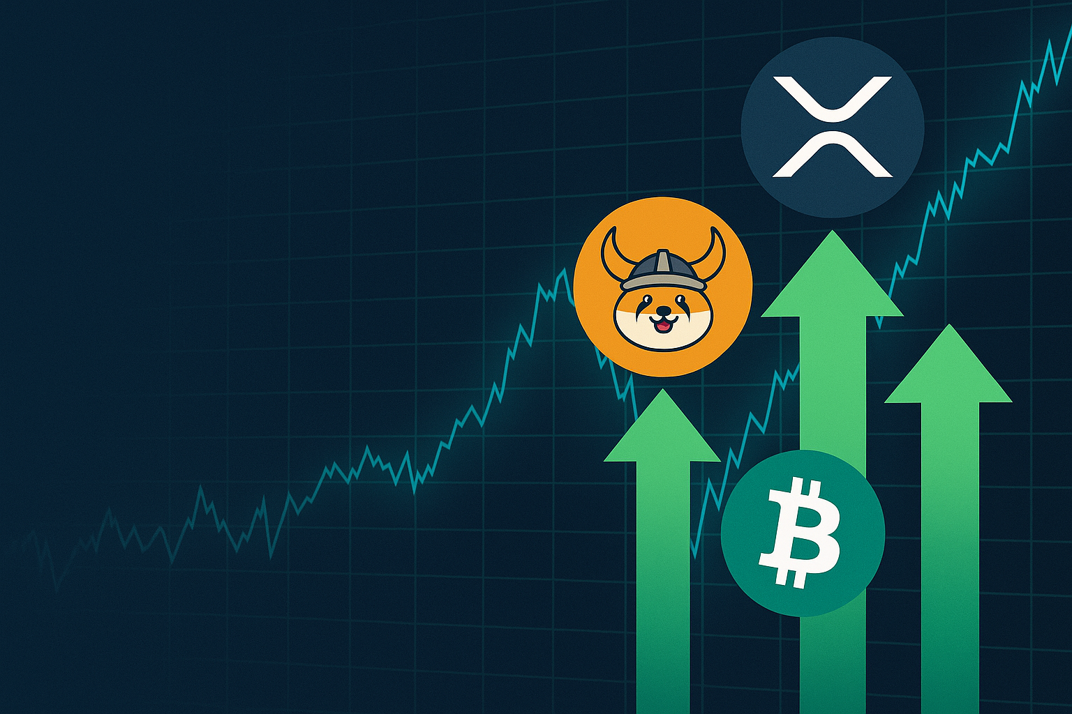Krypto News: Erholung zum Wochenstart: XRP, FLOKI und Co mit kräftigen Gewinnen