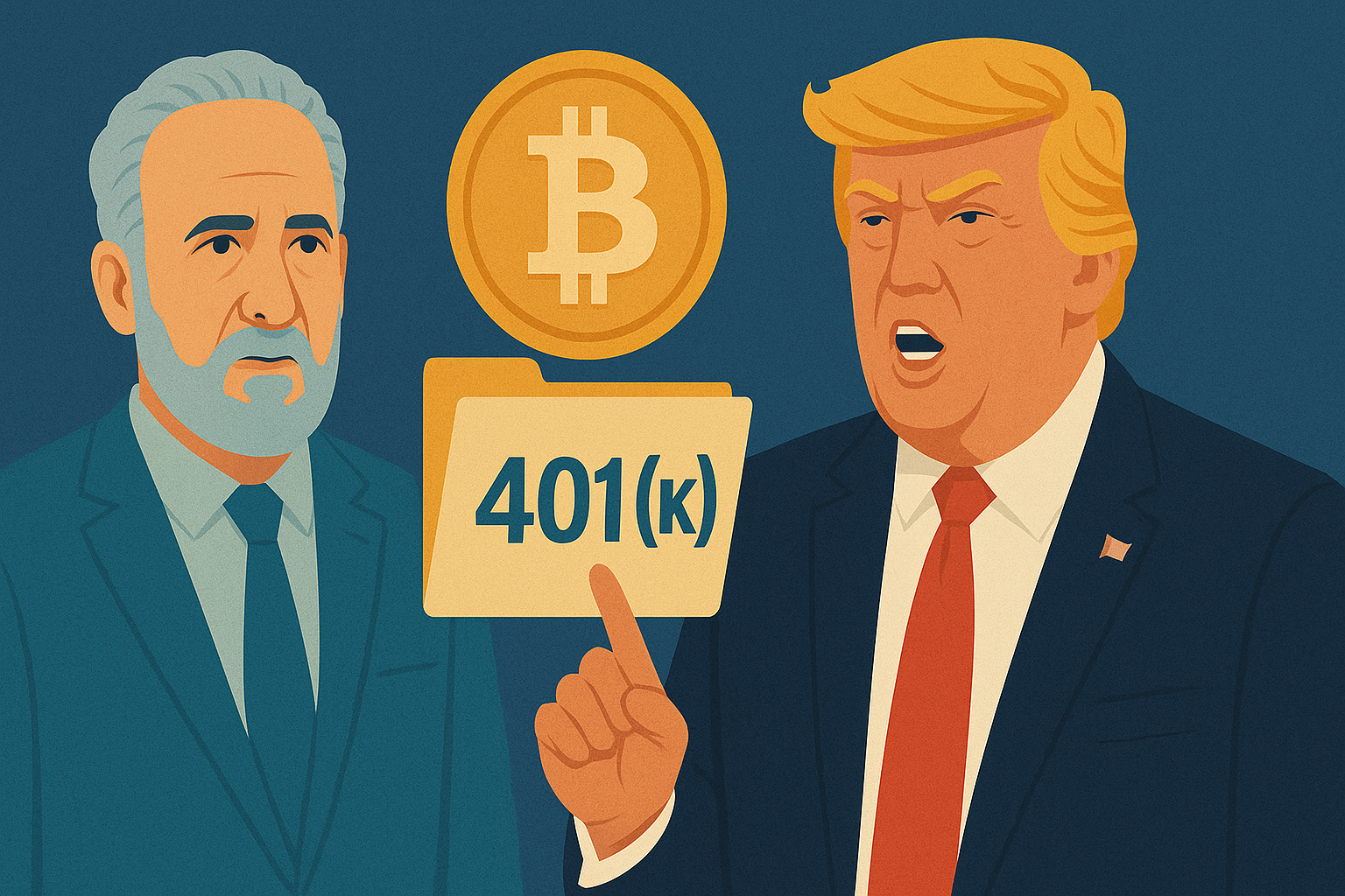 Bitcoin in US-Rentenplänen: Peter Schiff warnt vor Trumps 401(k)-Reform