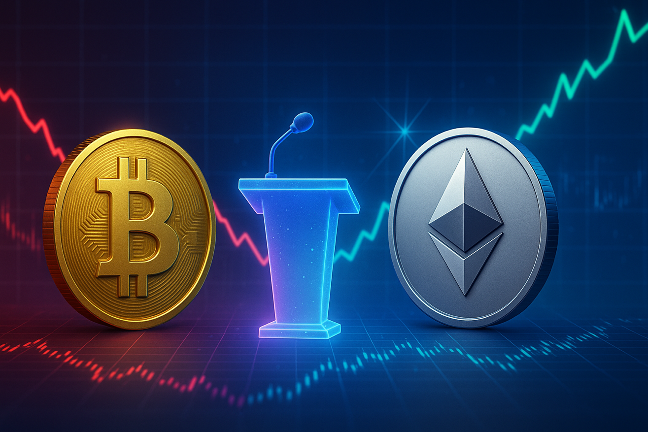 Entscheidende Woche für Bitcoin und Ethereum – Powell-Rede als Wendepunkt?