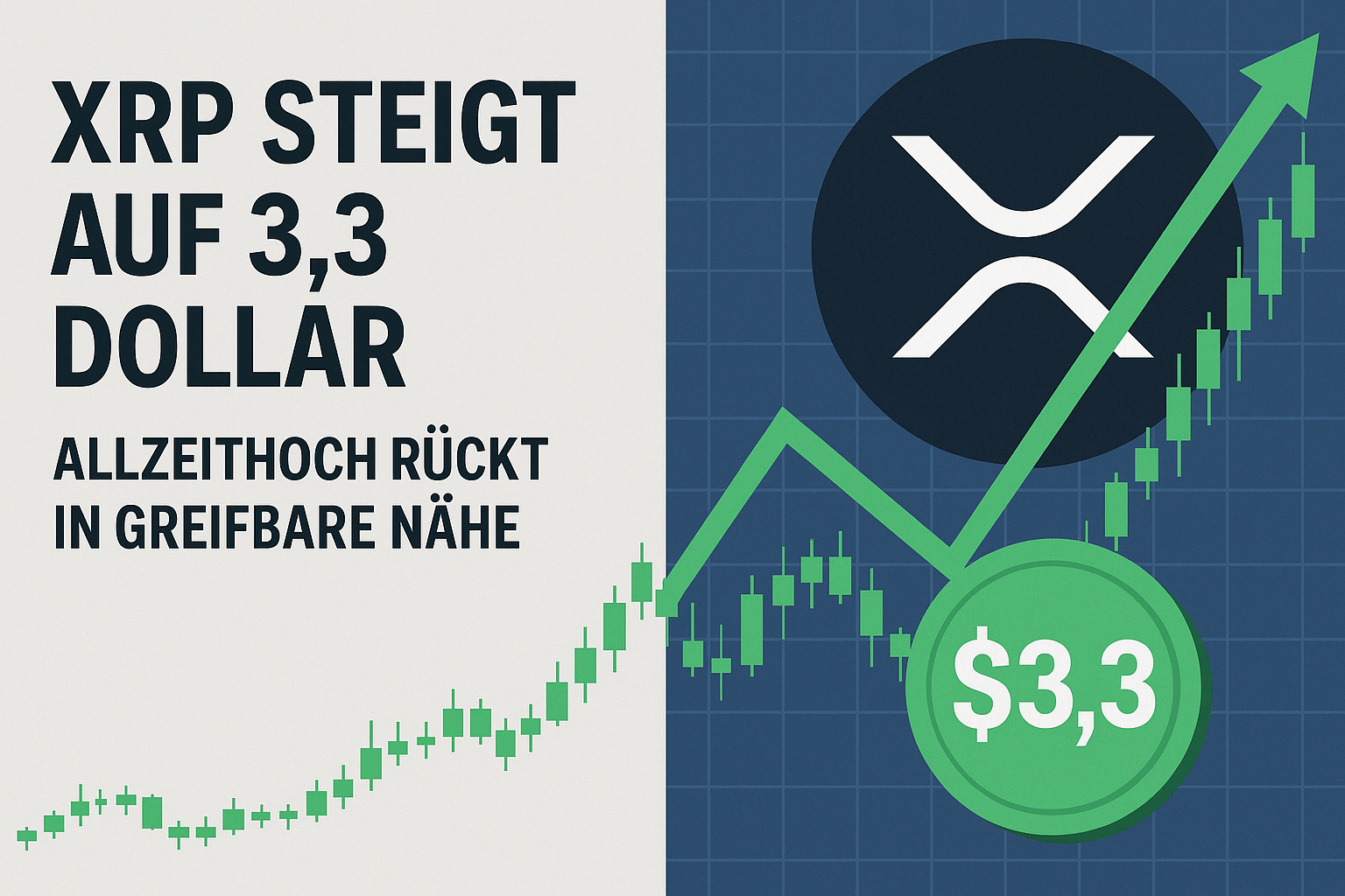 XRP steigt auf 3,3 Dollar – Allzeithoch rückt in greifbare Nähe