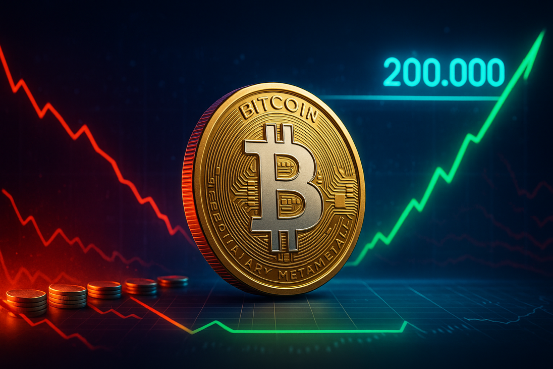 Experten sehen Bitcoin trotz Kursrückgang bei 200.000 US-Dollar bis Jahresende