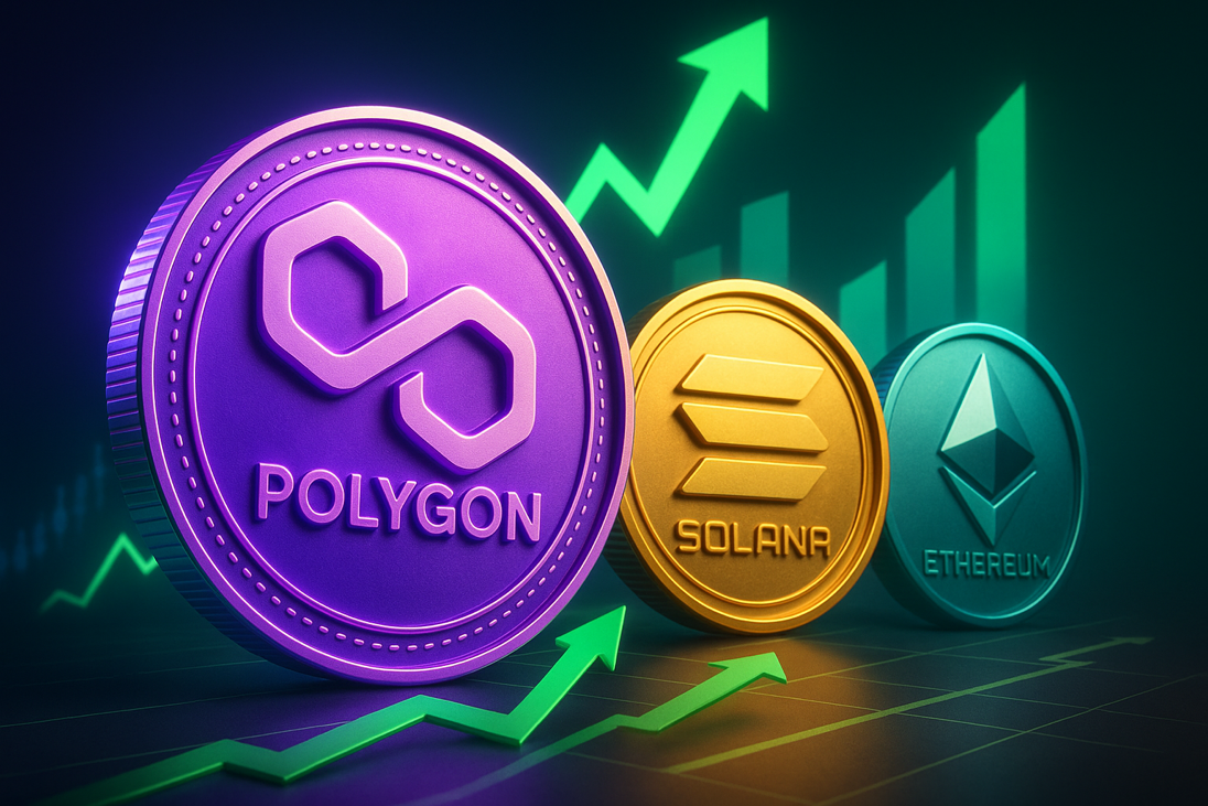Polygon dominiert Blockchain-Aktivität vor Solana und Ethereum