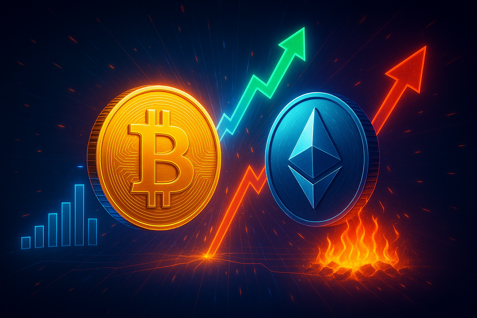 Bitcoin und Ethereum in kritischer Phase: Entscheidung über nächste Marktrichtung steht bevor