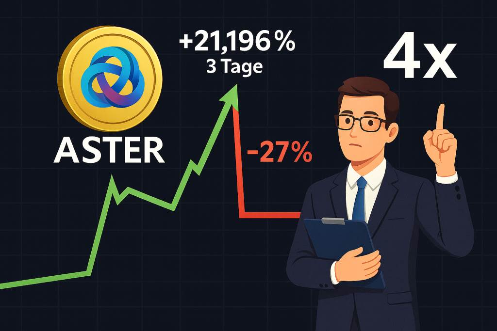 21.196 % steigt ASTER-Kurs in 3 Tagen Folgt erste eine steile Korrektur oder 4x