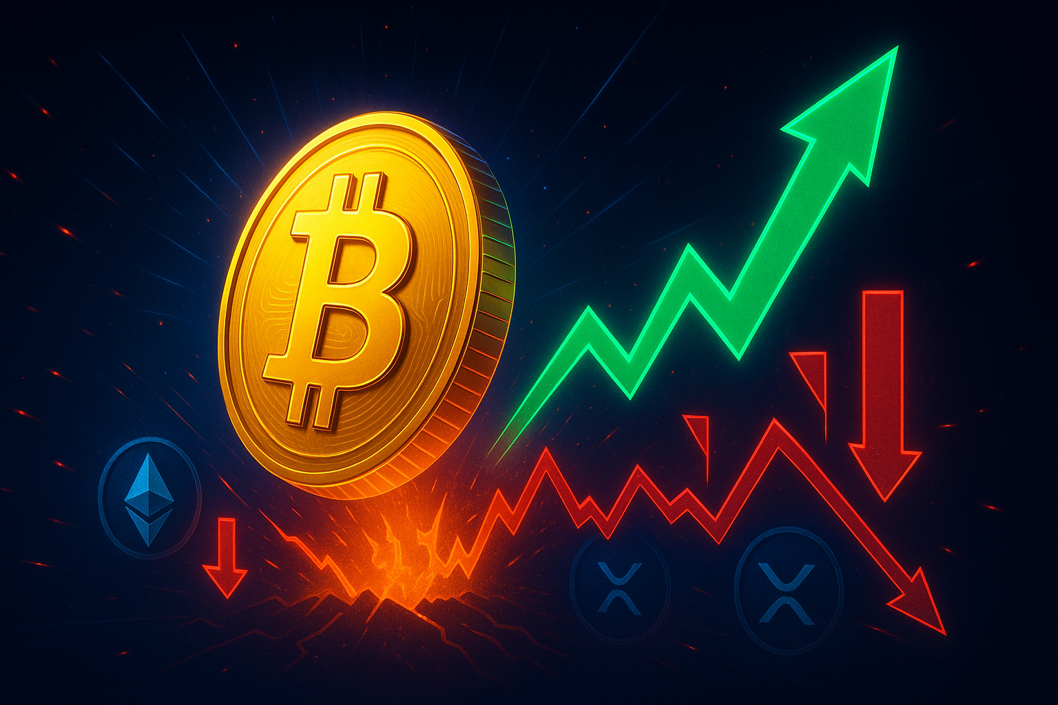 Kryptomarkt unter Druck: Bitcoin-Dominanz steigt während Altcoins schwächeln