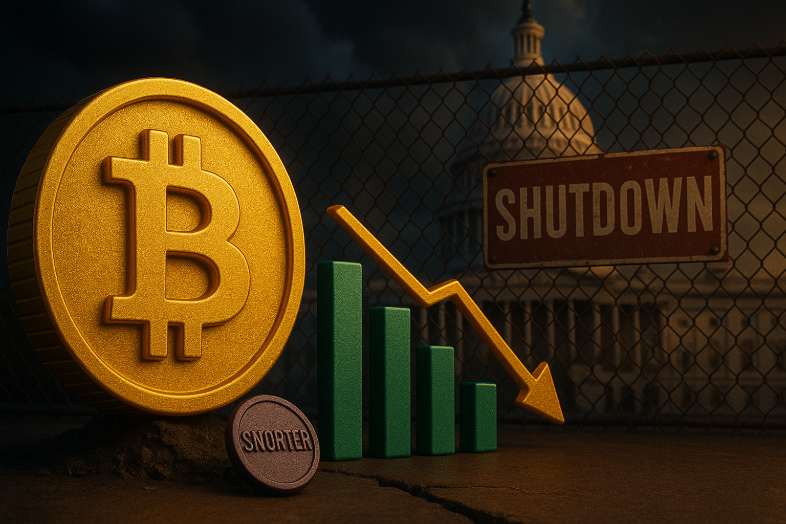 USA-Shutdown bedroht Kryptomärkte – Snorter als Ausnahme