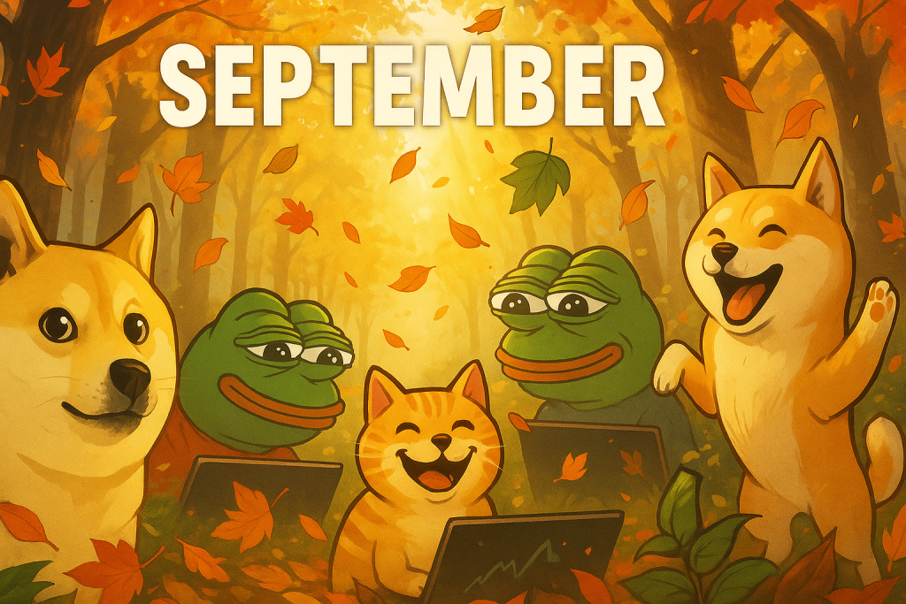 Beste Memecoins fuer den September 2025