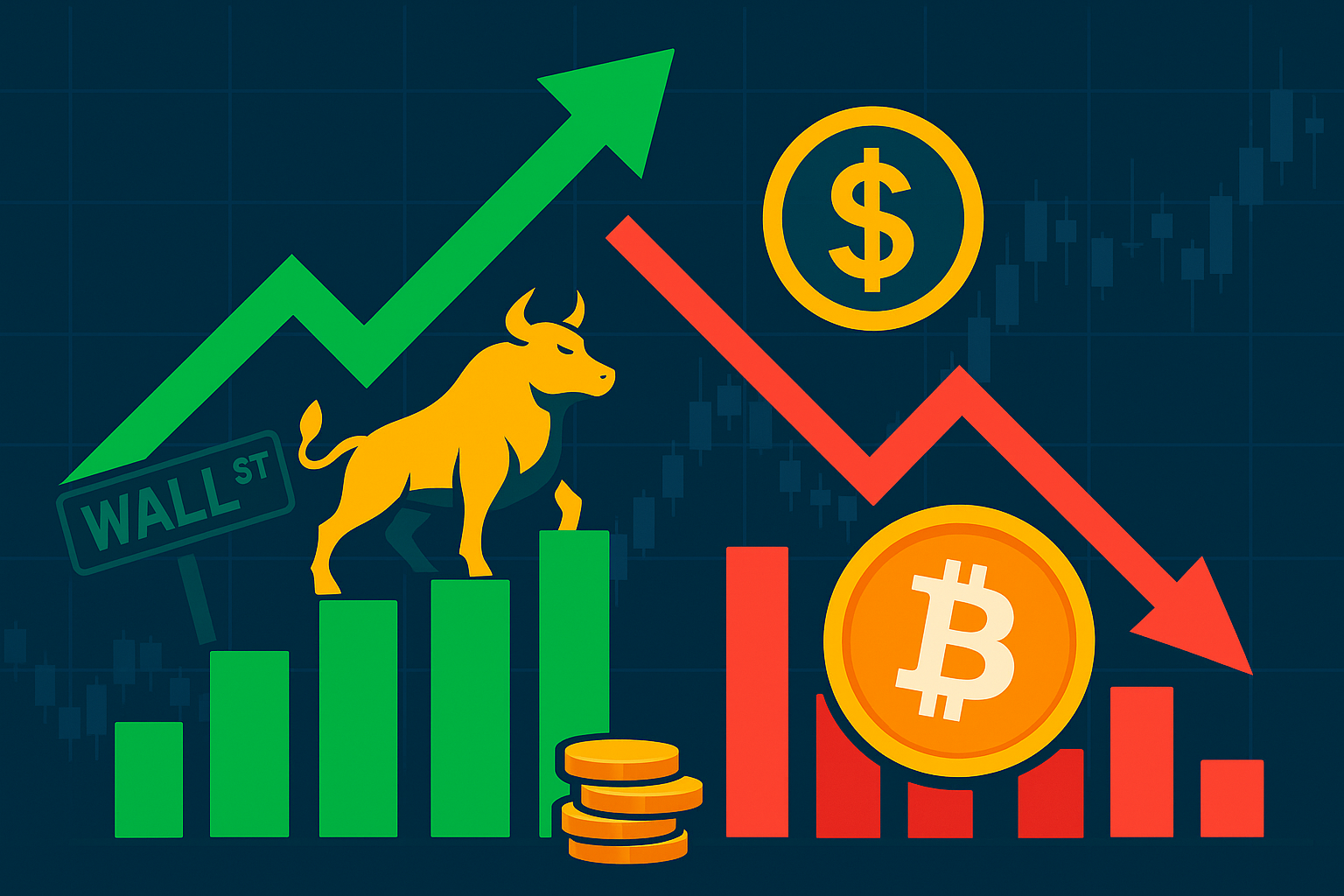 US-Aktien erreichen neue ATHs doch Bitcoin hängt hinterher – das könnte die Ursache sein