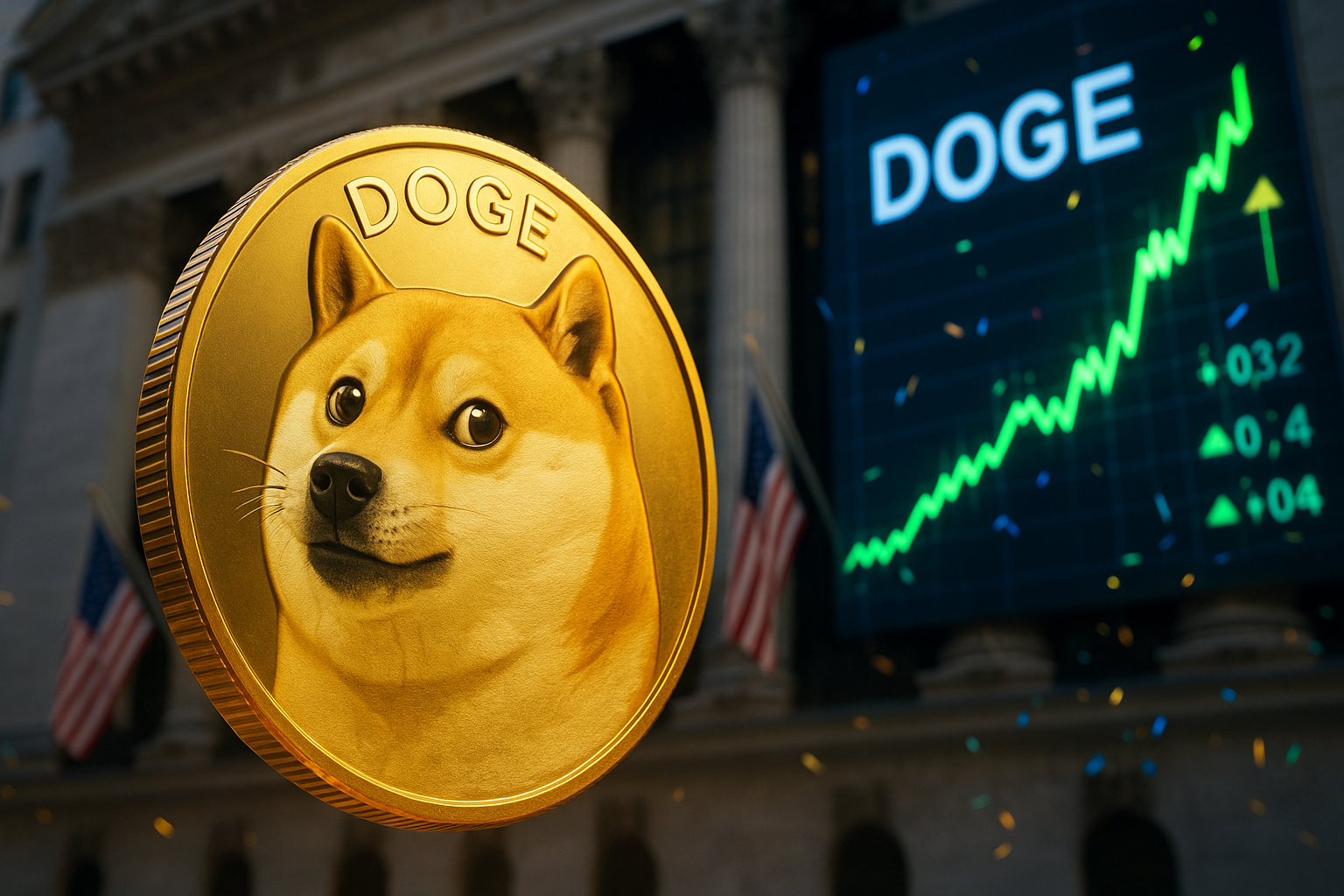 Dogecoin-Kurs-Prognose: ETF und Zinsen treiben, aber Onchain-Daten mahnen