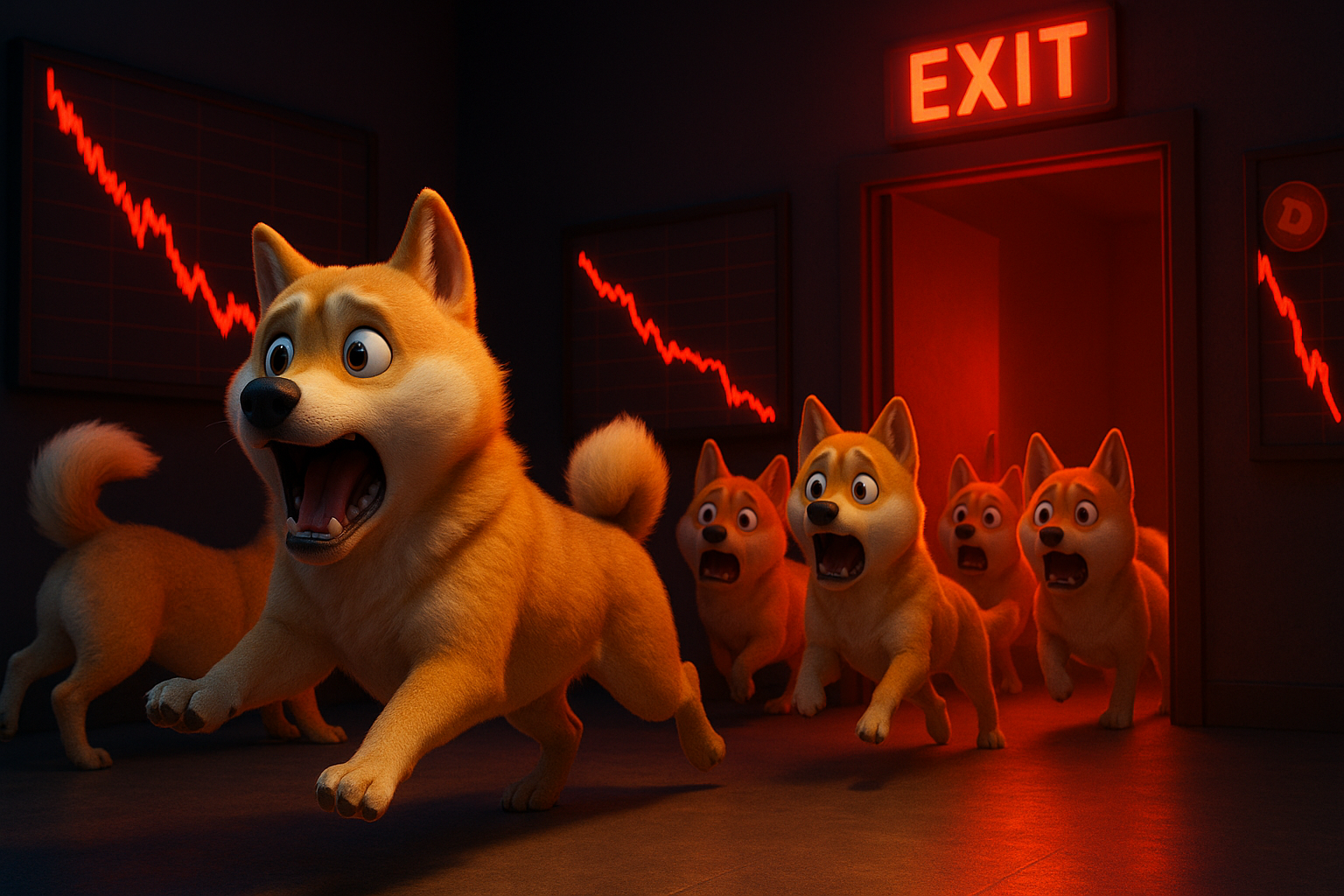 Dogecoin-Kurs-Prognose: Memecoin-Panik sorgt für hohe Verluste