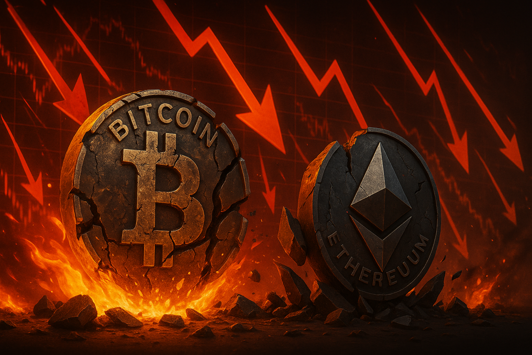 Krypto-Crash: Bitcoin und Ethereum verlieren massiv an Wert
