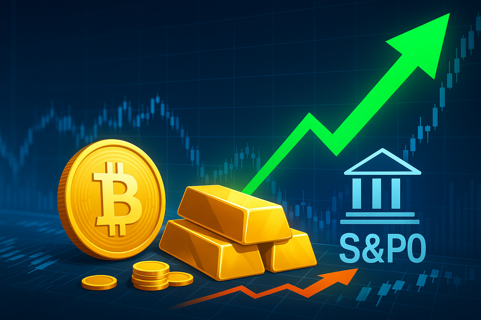Krypto News: Gold und S&P500 erreichen neues Allzeithoch – warum nicht Bitcoin?