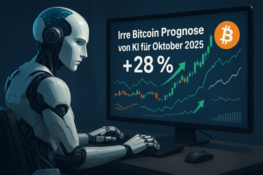 Irre Bitcoin-Prognose von ChatGPT fuer Oktober 2025 - 28 %