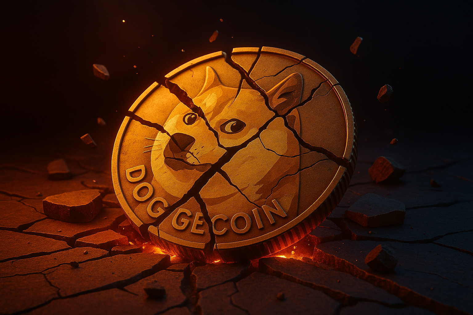 Dogecoin-Crash verstärkt sich: KI-Analyse warnt vor außergewöhnlich hohen Risiken