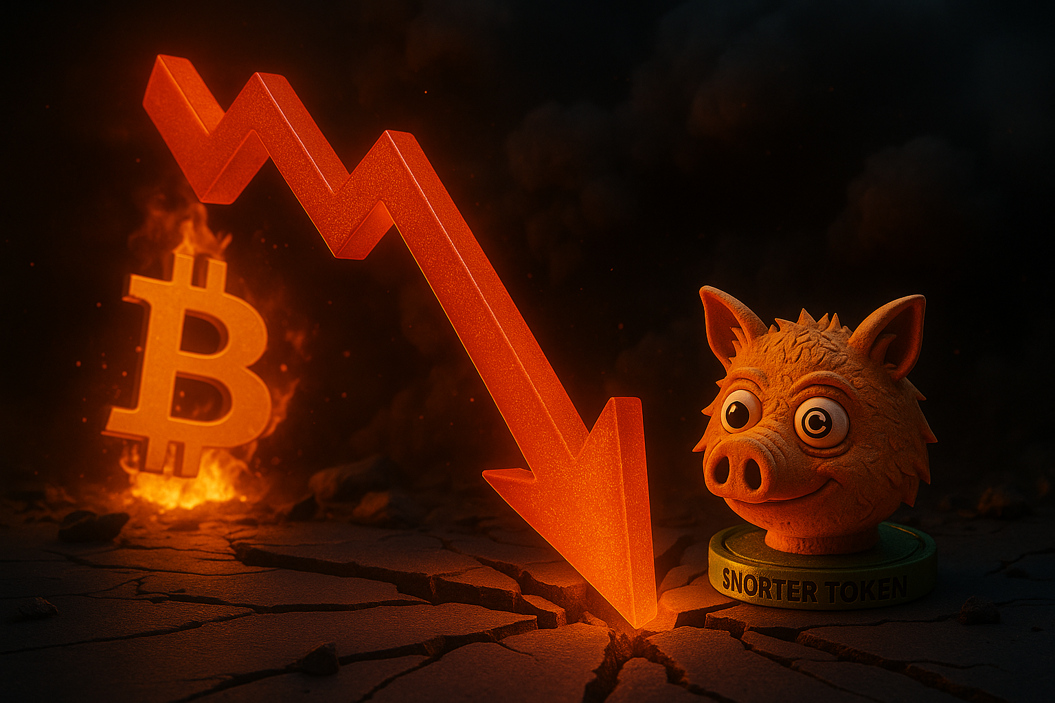 Krypto-Crash erschüttert Märkte während Snorter Token Wachstum zeigt