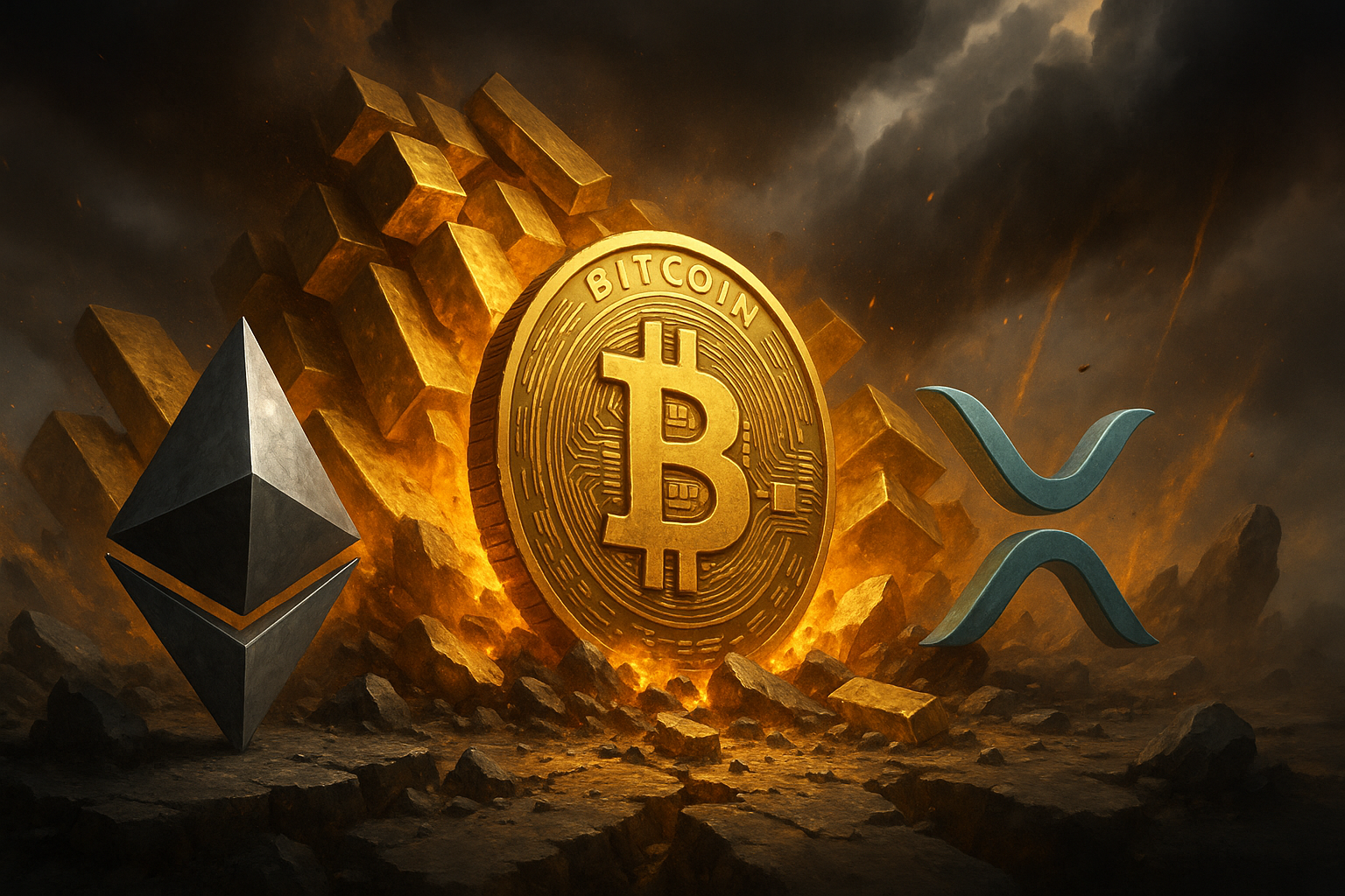 Gold-Absturz könnte Altcoin-Rallye bei Ethereum und XRP einleiten