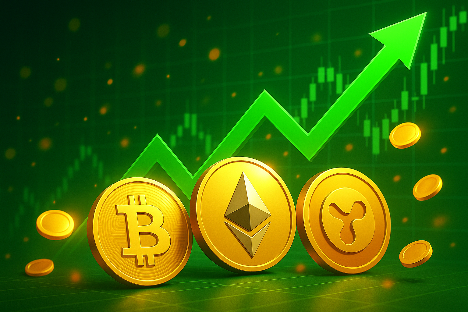 Kryptomarkt erlebt zum Wochenstart eine Rebound-Rallye – ETH, XRP, BNB und Co explodieren