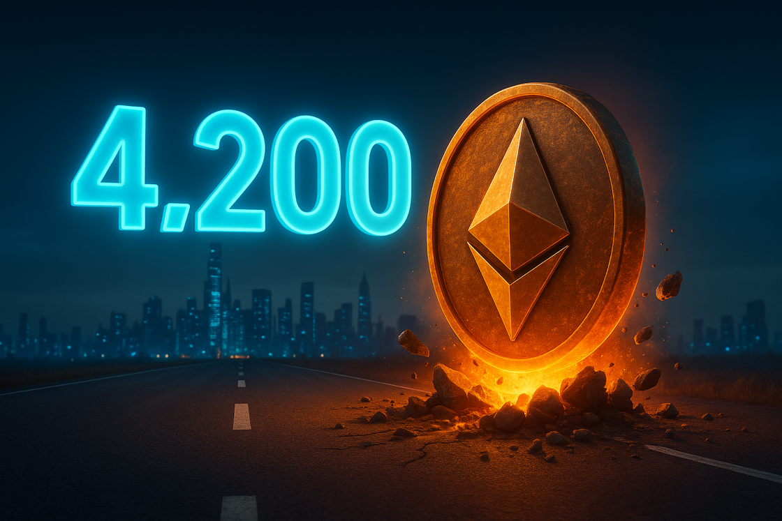 Ethereum durchbricht 4.200 US-Dollar: Kryptomarkt nimmt Fahrt auf