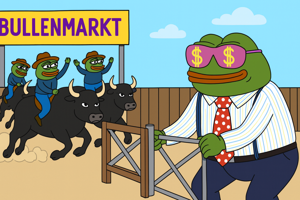 Krypto-Markt steigt bis an 4 Bio. USD Loest Wall Street Pepe naechste Memecoin-Rally aus