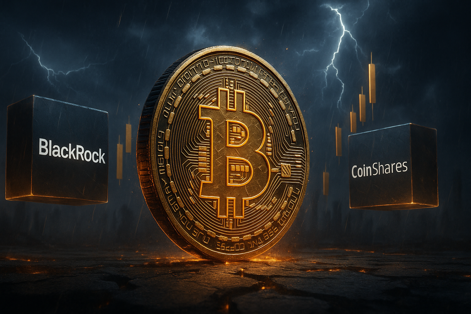 Bitcoin-ETFs im Fokus: BlackRock erzielt Rekorde, während CoinShares einen Rückzug einleitet