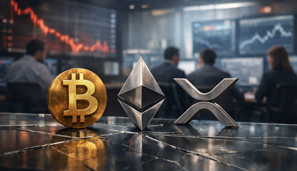 Anleger werden defensiver, da die Volatilität bei Bitcoin, Ethereum und XRP zunimmt
