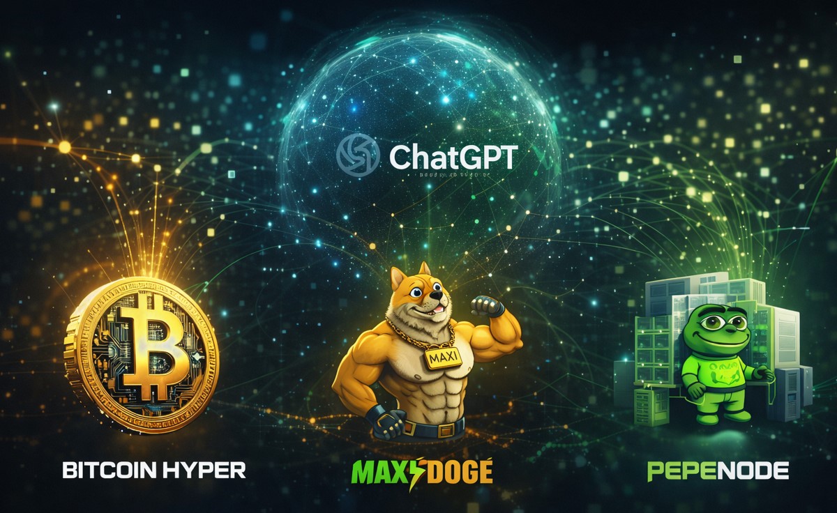 3 verblüffende ChatGPT Krypto Presale Prognosen: Bitcoin Hyper, Maxi Doge und PepeNode im Fokus