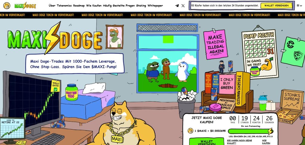 Maxi Doge (MAXI) Schritt für Schritt beobachten