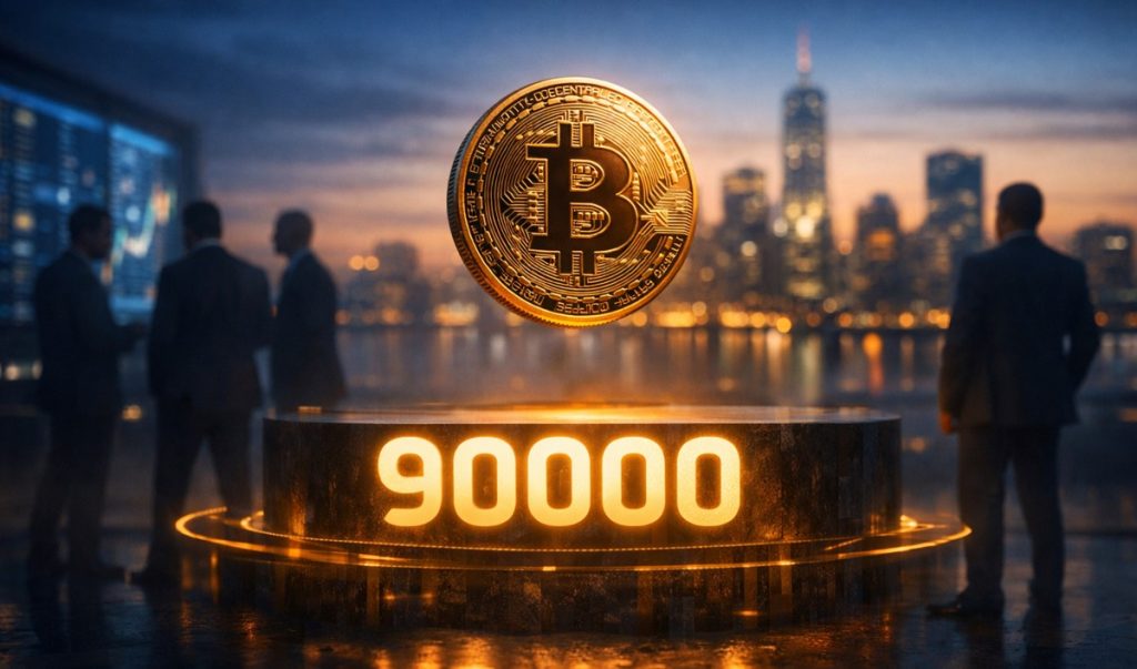 Bitcoin Kurs wackelt bei 90000, institutionelle Anleger treten auf die Bremse
