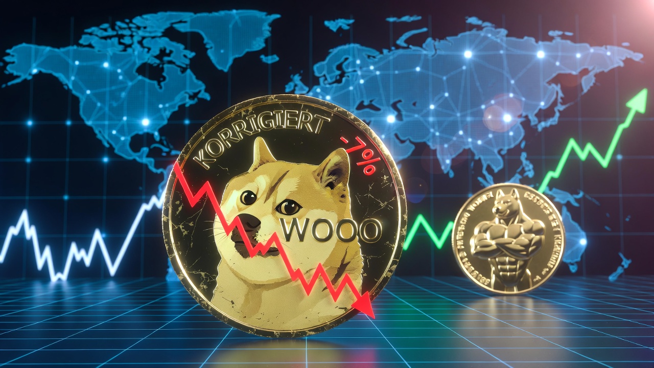 Dogecoin korrigiert um 7 Prozent: Fließt Kapital in Maxi Doge?
