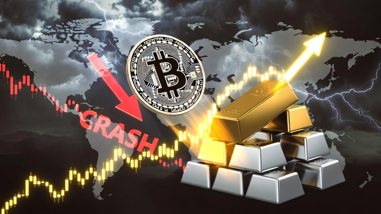 Bitcoin crasht nach Zollankündigungen: Gold und Silber erreichen neue Rekorde