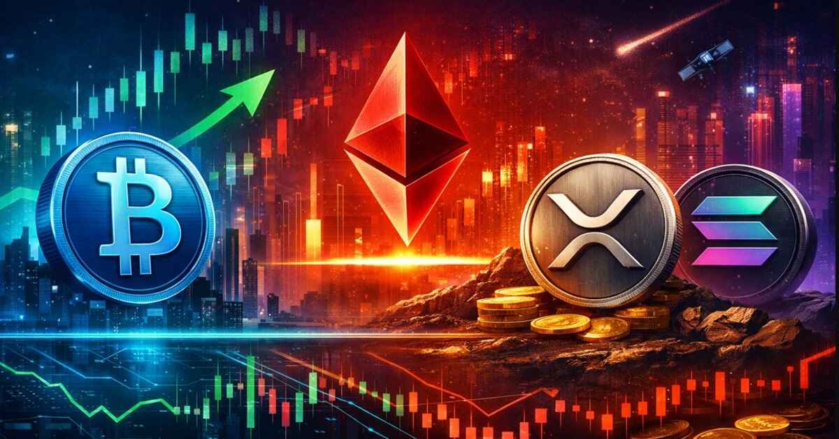 XRP, Solana & Co. zur Mittagszeit: So bewegt sich der Kryptomarkt heute